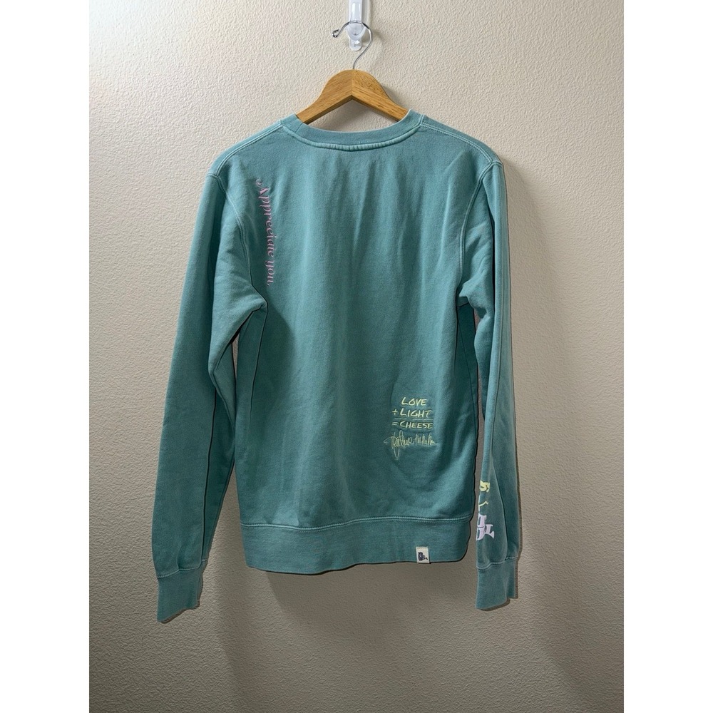 Mr Eat Well Thick Cheese Crewneck Sweatshirt Size Small - Picture 6 of 6